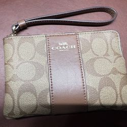 Authentic Coach Wristlet Handbag