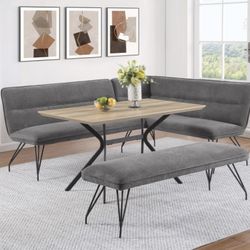 Banquette Dining Set/ 53” Dining Table