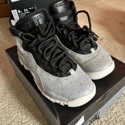 Air Jordan 10 Retro Cement - Size 6Y - Like New w/ Box