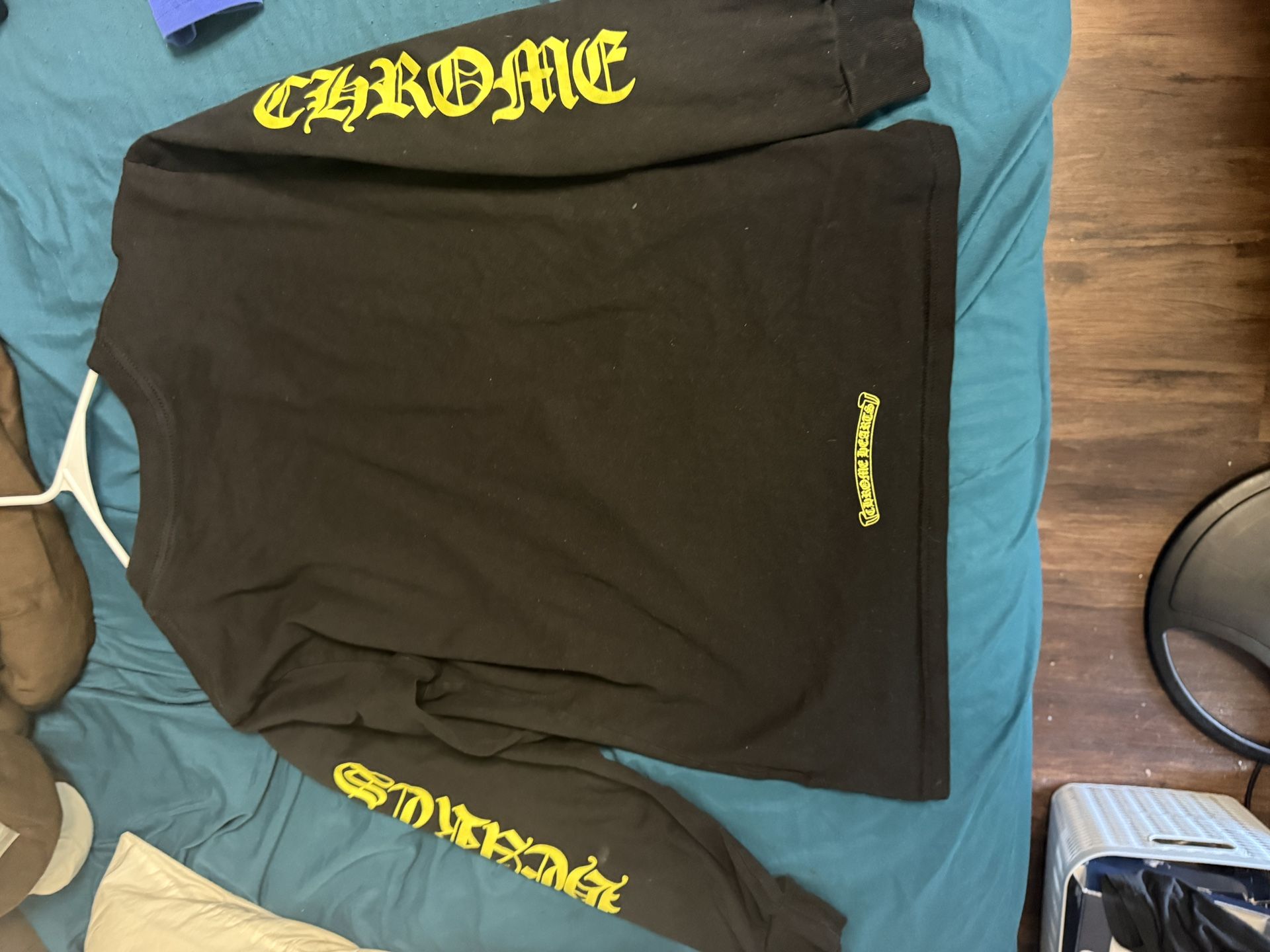 Black And Yellow Chrome Heart Long Sleeve