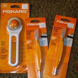 Fiskars Paper Edger  & Detail Knife ( Exacto Knife)