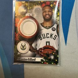 Damian Lillard #PR-DL 2025 Topps Holiday Player Relic