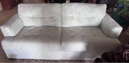 Light green sofa couch
