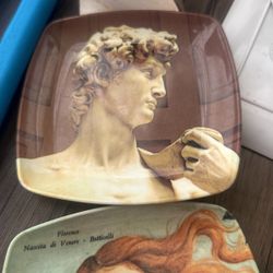 Have This 2 Rare Snack Plates Made In Italy Selling Them Both For $20