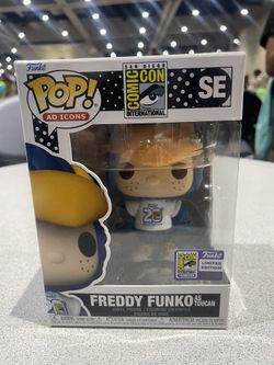 freddy funko as toucan sdcc 2023 comic con