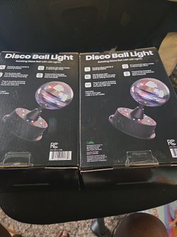 Disco Ball Light with LED – Set of 2