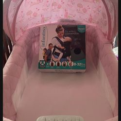 Baby Crib And Baby Carrier All For $50 NEW