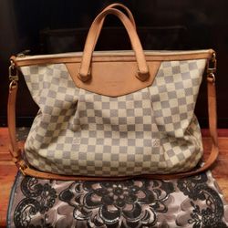 Authentic Louis Vuitton Paris Handbag Damier Azur Siracusa Gm 