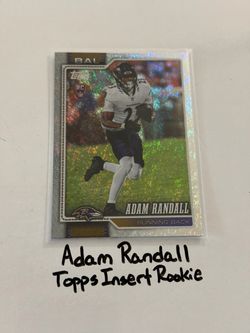 Adam Randall Baltimore Ravens RB Topps Short Print Insert Rookie Card.