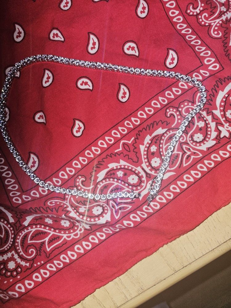 Vvs Moissanite D Color 5mm 20inch Tennis Chain