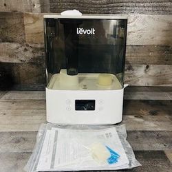  LEVOIT Humidifiers for Bedroom Large Room Home, (6L) Cool Mist Top Fill Essential Oil Diffuser for Baby & Plants, Smart App & Voice Control, Rapid Hu