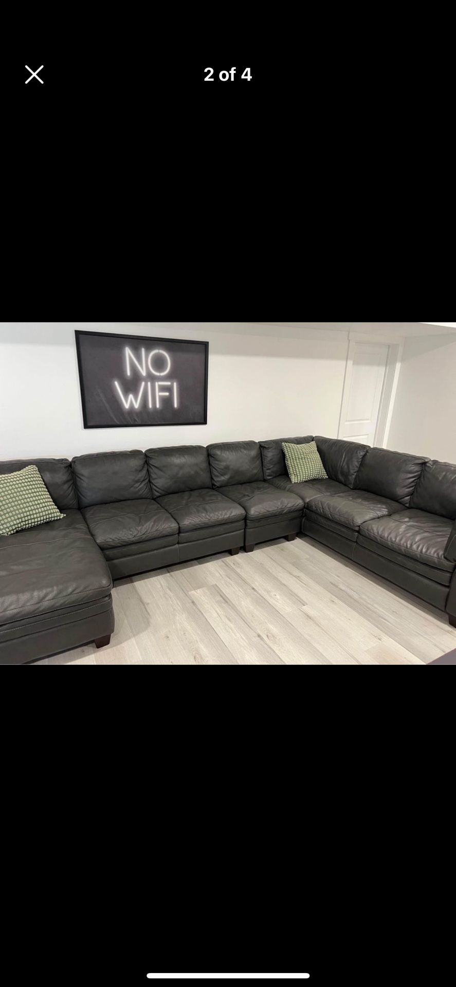 Leather couches