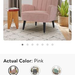 Pink Living Room Chair 