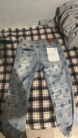 Purple jeans