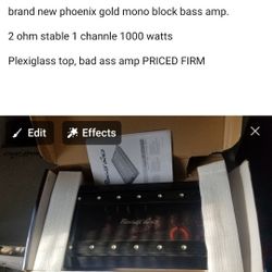 New Phoenix Gold Bass Amp