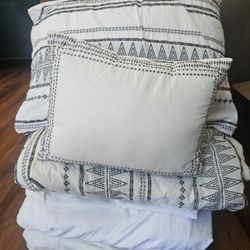 Threshold Comforter, Sheets + Pillow Set