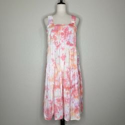 NWOT Old Navy Boho Tie Dye Tiered Summer Midi Dress