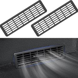 2PCS New Model Y Juniper Backseat Floor Air Vent Cover Air Flow Vent Grille Protection Rear Under Seat Air Condition Outlet Grille Protector for 2025-