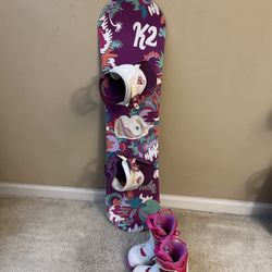 K2 Toddler Snowboard 90 Cm Burton Boots And Bindings