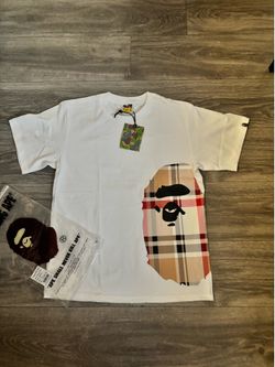 Bape x Burberry print tee shirt