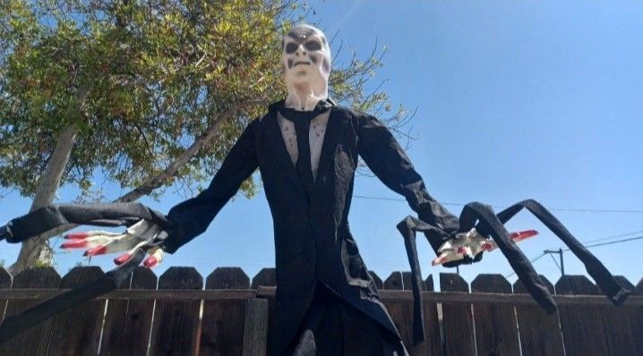 8ft. Tall Slim Man Halloween Animatronic Decoration