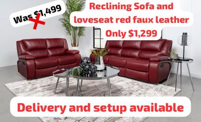 Reclining Sofa And Loveseat