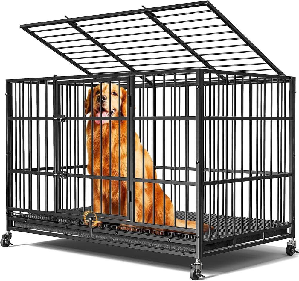 NEW IN BOX - 48"Heavy Duty Dog Crates for Large Dogs