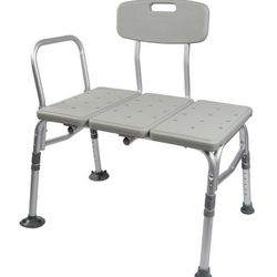Transfer Bench w/Back Aluminum Frame 400lb