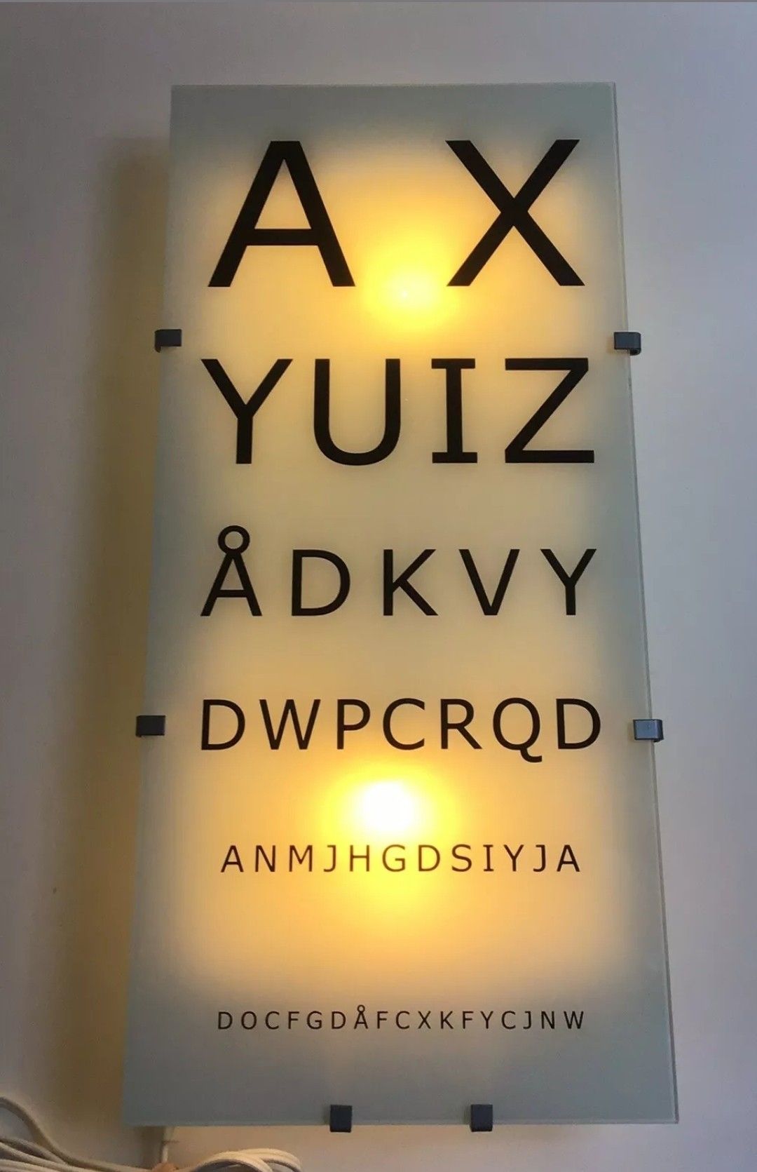 Gyllen 56 Eyechart Lamp Light Fixture