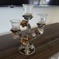 Three Stem Candelholder. Holds 3 Votive Candles