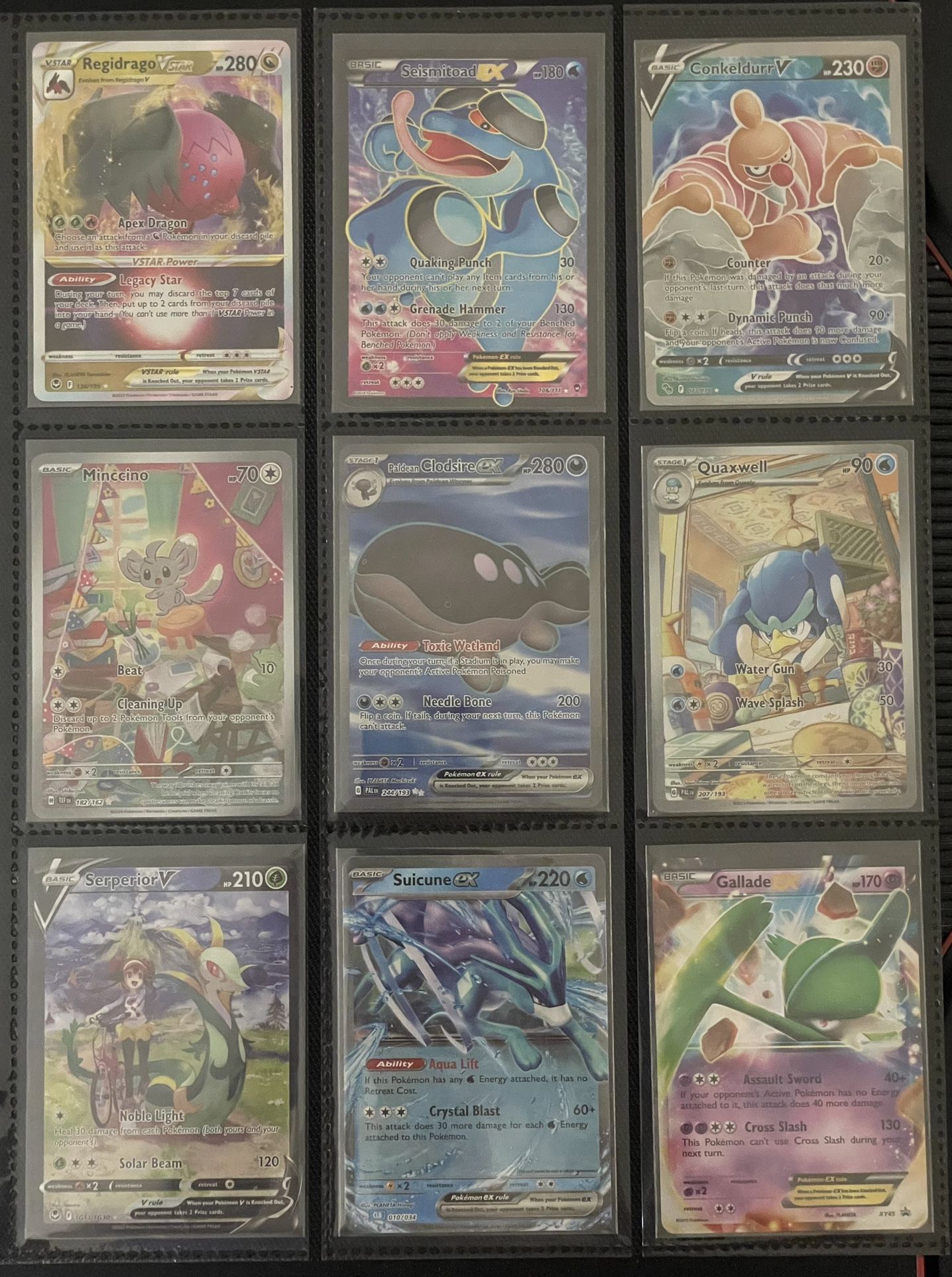 Pokemon Cards : Full Art, Ex, V, V-STAR