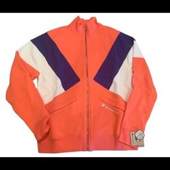 NEW SMALL Champion Life Reverse Weave Colorblock Full Zip Track Jacket Papay