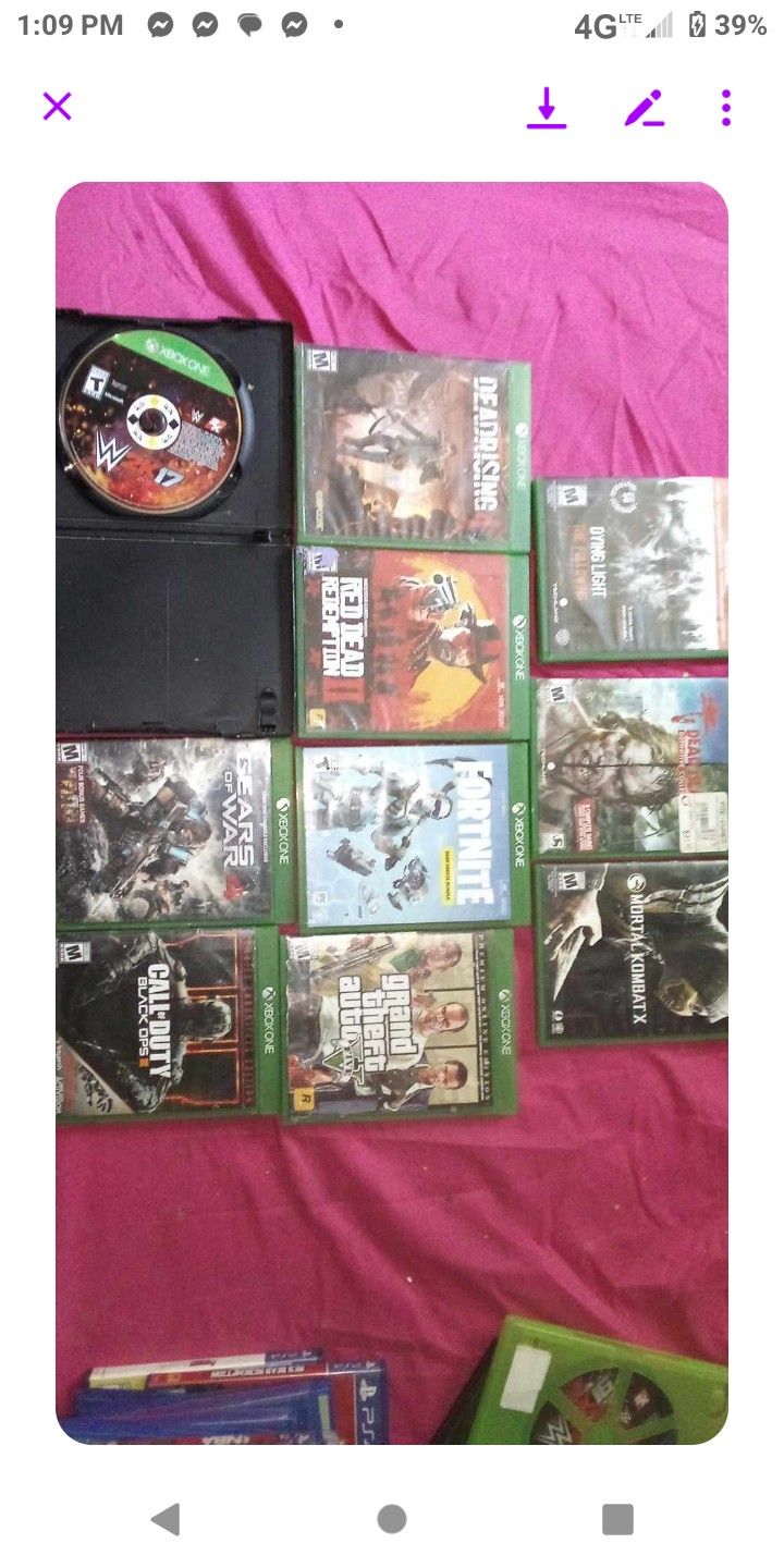 10 Xbox One Games All 10 For $50