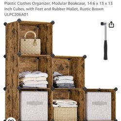 6 Cube Storage Organizer, Clothes Organizer, Modular Bookcase, 