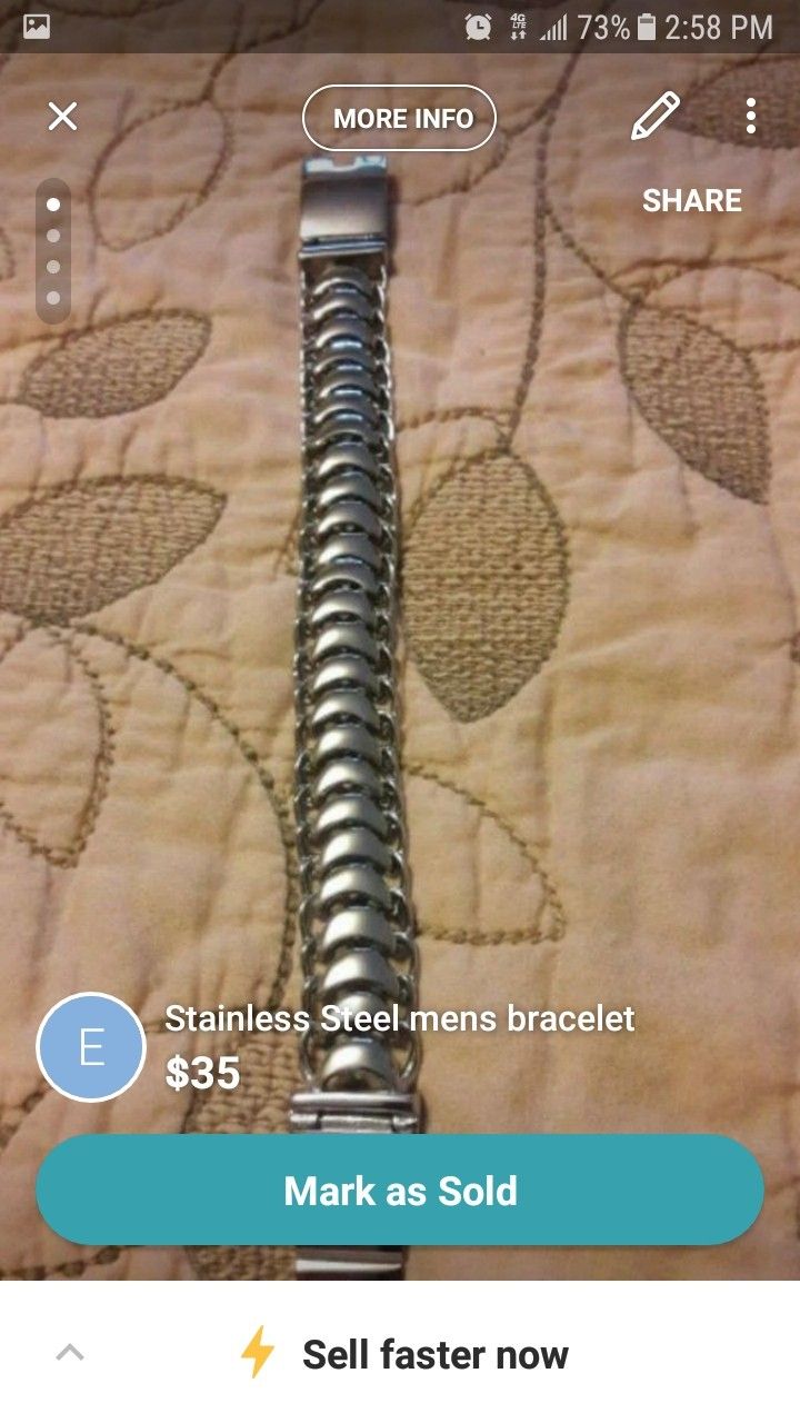 Stainless steel men's bracelets