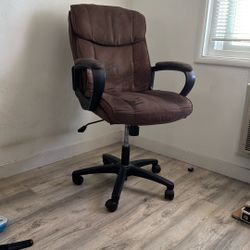 Faux Suede Desk Chair