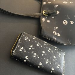 Disney Nightmare Before Christmas Jack Skellington Matching Tote Bag & Wallet Set 🎃