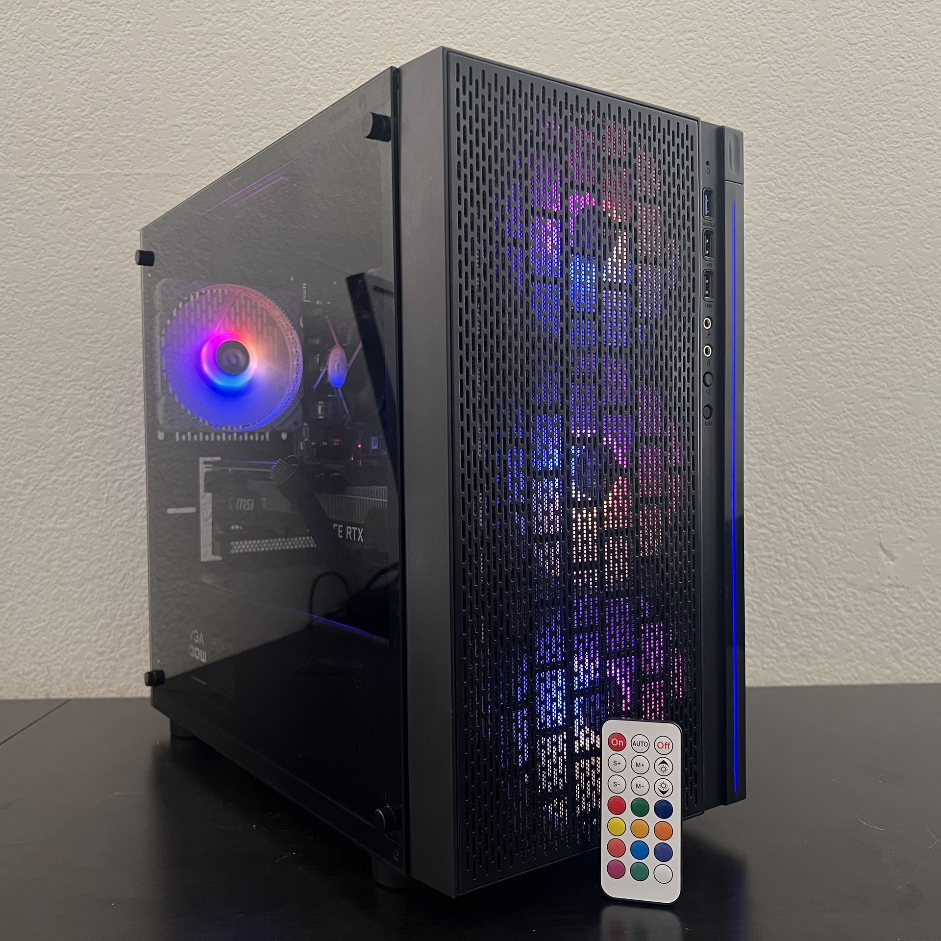 FAST RTX 30 Series Gaming PC Computer (i7-6700T, RTX 3070, 16GB RAM, 120GB NVMe + 3TB HDD)