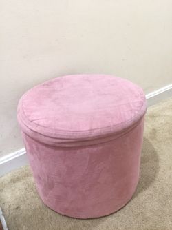 Pink Storage Stool