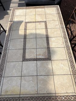Real stone table