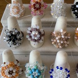Beaded Rings Handmade