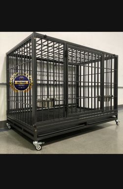 Dog Pet Cage Kennel Size XL With Metal Grid, Trays And Feedin Bowls New In Box 📦 