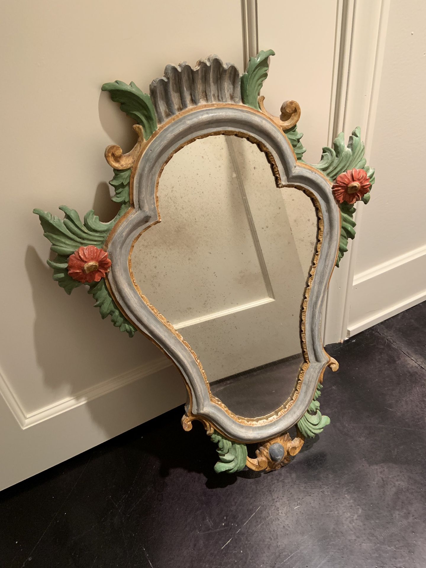 Italian mirror with antique glass