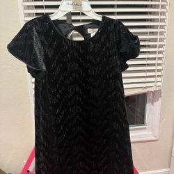 Girls Sequin Velvet Dress - Cat & Jack Size M 8