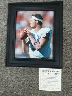 John McMahon signed framed photo