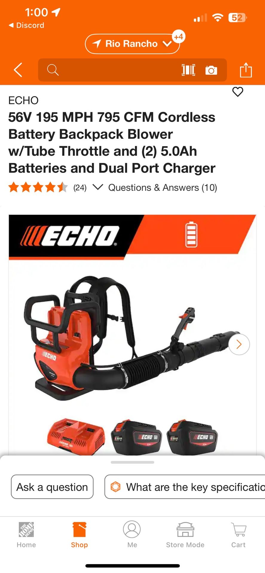 π¨ FOR SALE β Brand New Echo Backpack Blower π¨