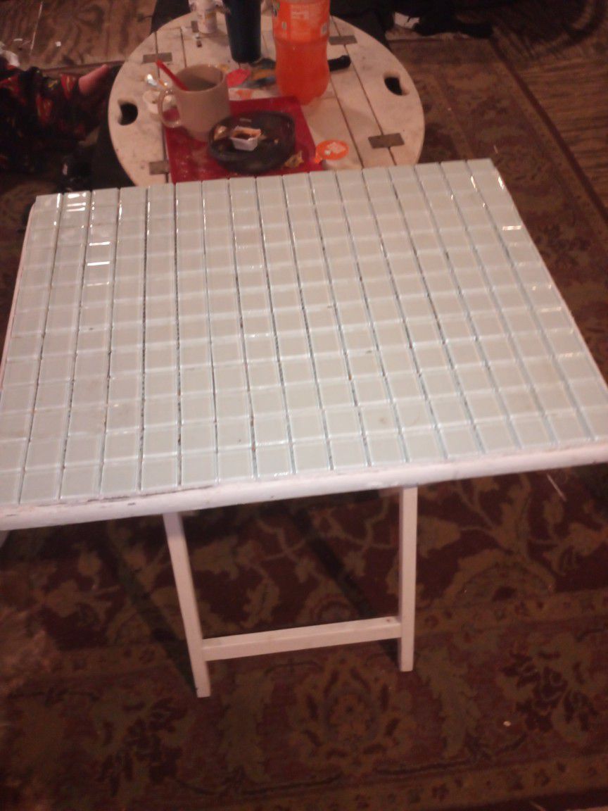 White Small Table