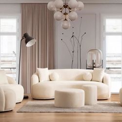 Bonita Ivory Boucle Sofa & Loveseat