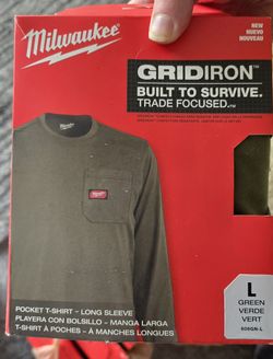MilwaukeeGRIDIRON AND WORKSKIN  Shirts Available sizes as shown in pic
