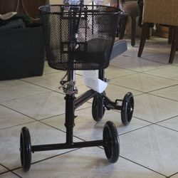 $65 New Blk 4-Wheeled Knee Walker